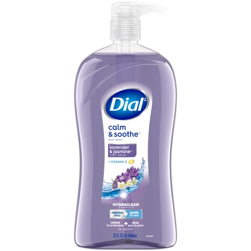 DIAL BODY WASH, CALM & SOOTHE LAVENDER & JASMINE SCENT, 32 FL OZ