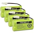 QTKJ Cordless Phone Battery BT162342 BT262342 for Vtech AT&T BT183342 BT283342 BT166342 BT266342 CS6114 CS6419 CS6719 CL80111 EL52300 CL80113 CL80112 CL80114 CL80111 CS6649 (4-Pack)