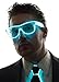Neon Nightlife Aqua Frame/Clear Lens Light Up Glasses