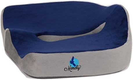 Menchy New Coccyx Orthopedic Memory Foam Comfort Seat Cushion - Sciatica, Tailbone, Fibromyalgia, Shiatsu, Hemorrhoid, Back Pain - Outdoor, Airplane, Car, Massage, Prostate, Home, Office