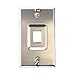 Leviton QuickPort Telephone Wall Jack, Stainless Steel, Recessed Port, 4108W-1SP