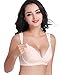 CAKYE Women's Underwire Maternity Nursing Bra (34B, Black+Nude (2PCs))