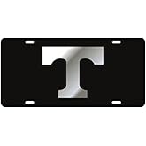 Craftique Tennessee Volunteers Black Laser Cut License Plate - Mirror T