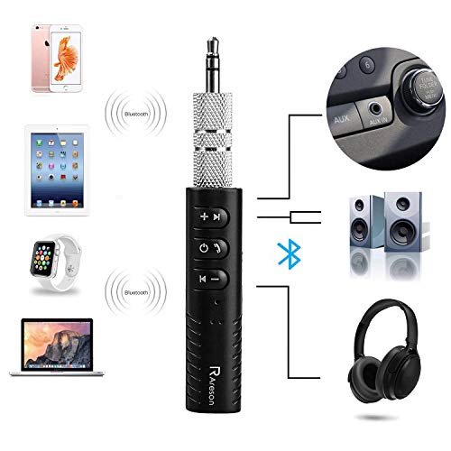 Mini Bluetooth Receiver, Areson Portable Bluetooth 4.1 Car Aux Adapter