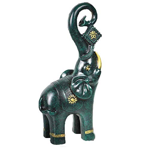 ZOTEE Ornaments for Living Room Animals,2 pcs/Set Christmas Ornaments/Fireplace Accessories Gift Sets,Elephant_16x10x33cm