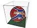 Better Display Cases Clear Acrylic Full Size Soccer Ball Display Case with Turf Base (A007-CTB)