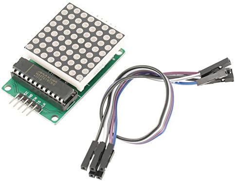 Akozon MAX7219 64 Bright 8x8 LED Dot Matrix Display Module MCU Controller for Arduino