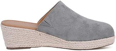 closed toe wedge mules