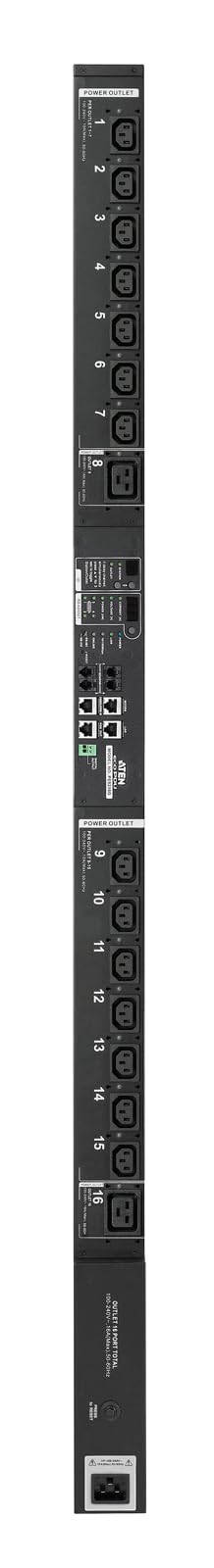 ATEN PE8216 | IP power strip | 16 port | 16 A measured value (single port measurement): current parameters, sensor port: temperature, humidity