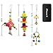 MEWTOGO 6 PCS Bird Swing Toys for Bird Cage - Bird Hammock +Hanging Bells+Rattan Balls+Parrot Chewing Toy+Beak Grinding Stone for Finch,Parakeets,Cockatiels,Conures and Love Birds