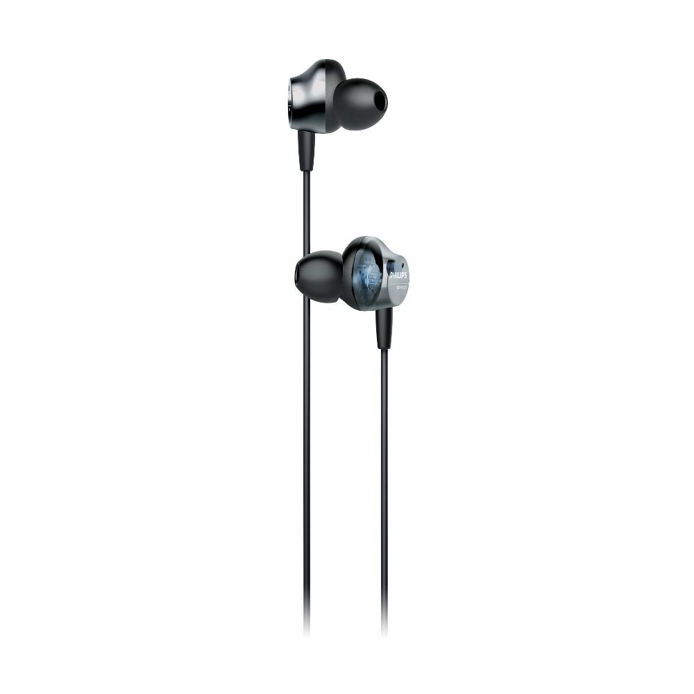 Philips Wireless Neckband Headphones PN505 with Active Noise Canceling, Voice Assistance, Up to 14hours Play time, Hi-Res Audio (TAPN505BK), Black