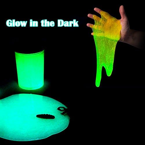 ST2 4 Colors/Pack Glow in the dark slime Non-Toxic Kids Magic Toys Assorted Neon Colors