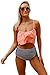 Byoauo Womens High Waist Bikini Swimsuits Two Piece Thin Shoulder Straps Plus Size Swimwear