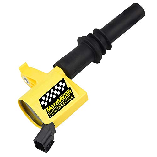 Motovecor Ignition Coil Pack DG511 15% More High Energy for Ford F150 F-150 F250 Expedition Explorer Mustang Lincoln Mercury 5.4L 4.6L 6.8L V8 V10 with DG511 C1541 FD508 Straight Boot - Upgrade 8Pack - Thumbnail 2