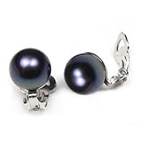 Bling Jewelry Freshwater Pearl Sterling Silver Clip On Earrings