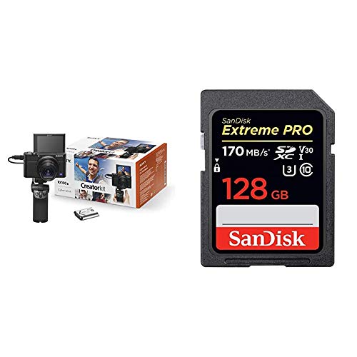 Sony RX100 III Creator Kit - Premium Kompakt Digitalkamera (20.1 MP, 7,6 cm (3 Zoll) Display) + VCT-SGR1 Handgriff…