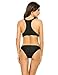 Ekouaer Stylish Women Sexy One-Piece Bikini Patchwork Swimwear Swimsuit Bathing Suits