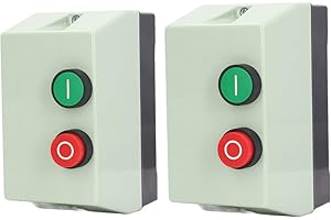 2pcs Kadimendium Magnetic Starter Waterproof Flame Retardant Magnetic Switch Box Single Phase 220V 230V 3 Phase 380V 400V 9 to 13A Electric Motor Starter (2)