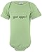 ShirtLoco Baby Got Apps Infant Bodysuit, Key Lime 6 Months