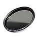 37mm Filter, K&F Concept 37mm ND Filter Variable Fader NDX Neutral Density Adjustable ND2 to ND400 Lens Filter Kit + Cleaning Cloth for DSLR Cameras