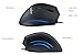 Perixx PERIMICE-508, Wired Programmable Vertical Ergonomic Mouse - 1000/1600 dpi - 5 Programmable Button - Natural Ergonomic Vertical Right handed Design,Black
