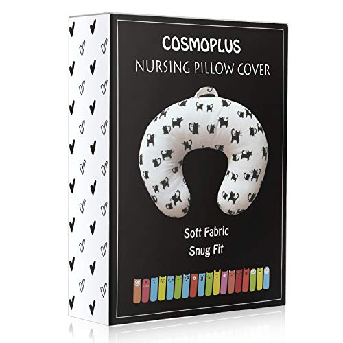Nursing Pillow Covers- Nursing Pillow Slipcovers for Breastfeeding Moms,Ultra Soft Snug Fits On Infant Nursing Pillow,Cats Pattern
