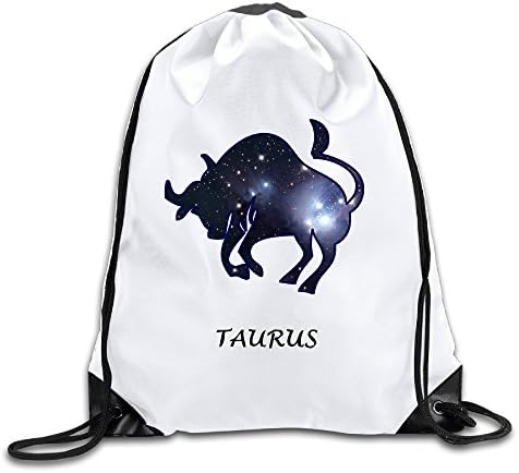 HROSE Unisex Drawstring Bags Taurus Zodiac Star - April 21 - May 21.PNG Training Gymsack, Ideal For Gym And Sports Workout