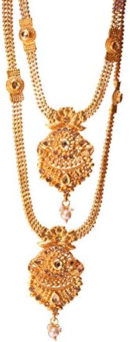 Swarajshop Copper Gold-Plating Necklace Set for Women's