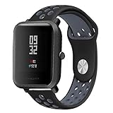 Amazfit Bip Watch Bands, ViCRiOR Quick Release Silicone Adjustable Breathable Replacement Wristband Strap Watchand for Xiaomi Amazfit Bip