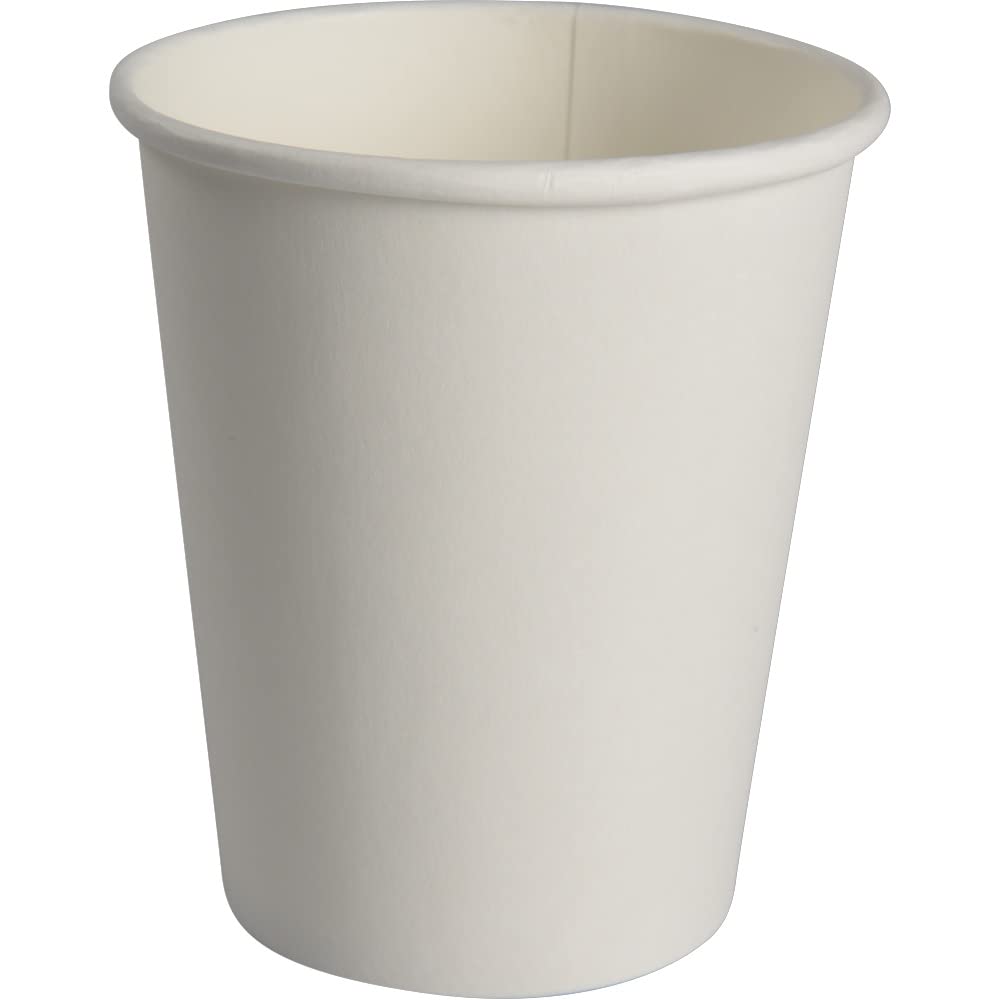 ABENA Gastro-Line Disposable Hot Cup for Coffee, Tea & Other Hot Beverages, Plastic Free, 100% Compostable Design For Eco-Labelled Consumers, Keeping Your Coffee Warm On-The-Go - White 24 cl — image 1