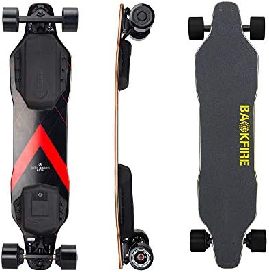 BACKFIRE New G2 Electric Longboard 2019 with G2T New Motors and ESC, 23 Mph Top Speed, 6 to 10 Miles Range, 83MM Wheels
