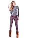 HDE Women's Funky Nordic Pattern Fleece Lined Winter Leggings Incan Christmas, Medium
