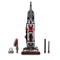 Hoover WindTunnel 3 Max Performance Upright Vacuum Cleaner, Powerful Suction for Pet Hair, UH72625, Red