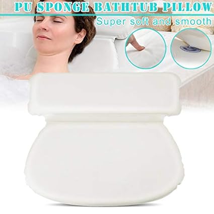 Viviam SPA Bath Pillow Suction Cups Massage Supports Neck Shoulders Bathtub Pillow