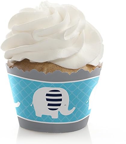 baby shower cupcakes elephant