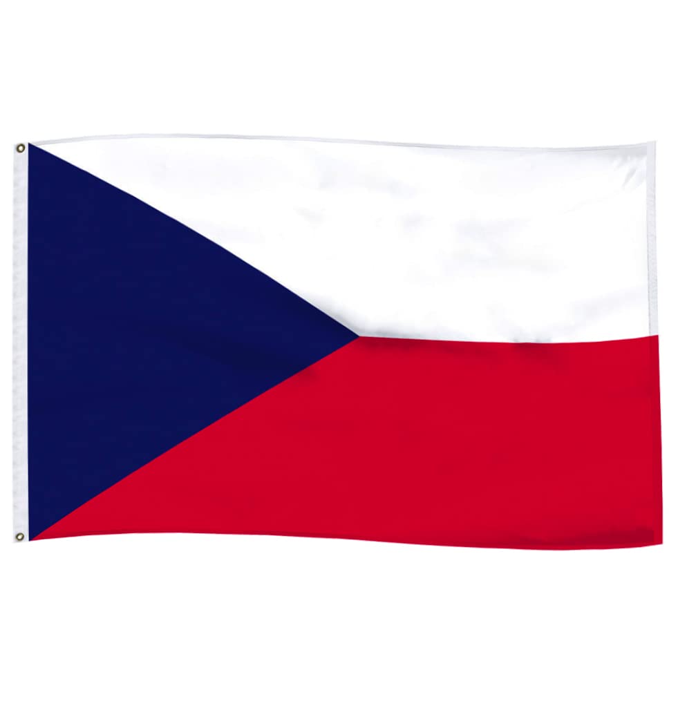 5x3Ft Czech Flag, Durable Czech Republic Flag with 2 Metal Eyelets Used Indoor and Outdoor, Bright Color Czechia National Flag Decorated in Sporting Events, Parties, Parade — image 1
