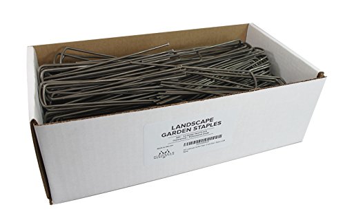 Pinnacle Mercantile 300 Garden Landscape Fabric Staples Strong Durable 6 Inch Steel Made in USA