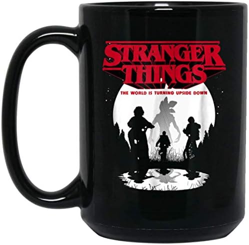Netflix Stranger Things Upside Down 15 oz. Black Mug