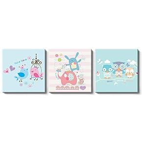 Children Funny Animals Painting Artwork for Home Framed 24 Panels