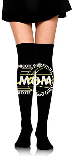 Nicote Basketball Mom Korena Loves Compression Socks For Men &amp; Women - BEST For Running, Nurses, Shin Splints, Flight Travel, Skiing &amp; Maternity Pregnancy - Boost Athletic Stamina &amp; Recovery