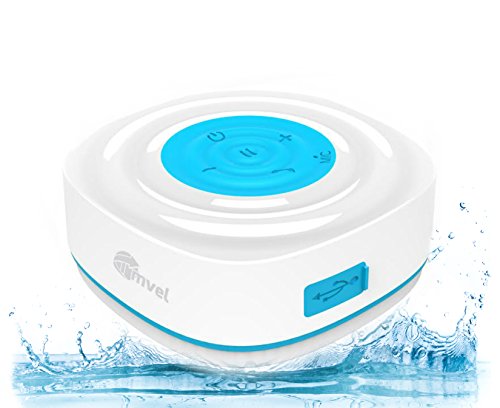 Tmvel Mini Water Resistant/Waterproof Bluetooth Wireless Speaker with Suction Cup for Showers, Bathroom, Pool, Boat, Car, Beach, Outdoor etc. IPX5