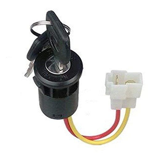 jiaruixin 6V12V Power Supply Key Switch Start Power Electric Door Lock Accessory for Children Electric Ride on Toys Replacement Parts