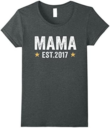 Womens Mama 2017 Shirt XL Dark Heather
