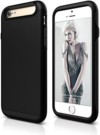 iPhone 6 PLUS Case By Grey Technology -Apple Hybrid Protective Cover With Rubber & Hard Shell-Shockproof, Slim & Dual Layer Defender Case -Anti-Slip & Ultra-Thin Bumper Protector, Colors MATTE BLACK