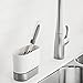 KOHLER KOHG9 6378-0 Kitchen Dish Brush Holder, Sink Caddy, Silicone and Stainless Steel, White