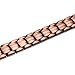 RainSo Mens Copper Double Row Magnetic Bracelets with 3500 Gauss Wristband Adjustable (Double Row Magnetic Style 2)