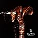 GC-Artis Bull Head Wooden Cane - Handmade, Ergonomic, Comfort Grip Cane - Wood Carved Canes for Men and Women - Fashionable Wooden Walking Stick - Right-Hand Version Cane 36