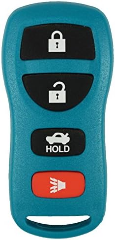qualitykeylessplus Teal Remote Replacement 4 Button Keyless Entry FCC ID: KBRASTU15 Free KEYTAG