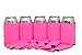 QualityPerfection 12 Pink Party Drink Blank Can Coolers (12 or 25 Bulk Pack) Blank Beer and Soda Coolies Sleeves | Soft, Insulated Coolers | 45 Colors | Perfect For DIY Projects,Holidays,Events