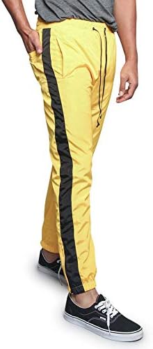 striped drawstring track pants